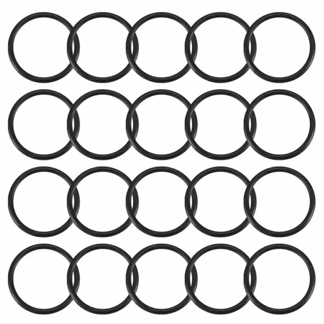 20Pcs Black Round Nitrile Butadiene Rubber NBR O-Ring 23mm OD 1.9mm Width ✦KD