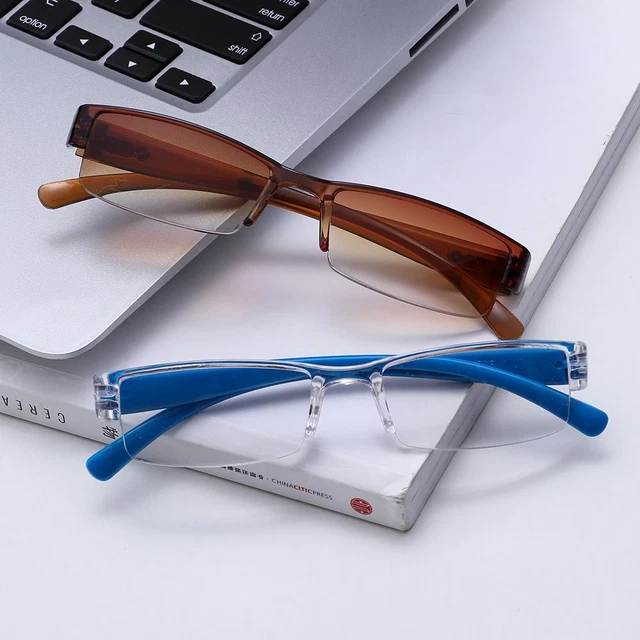 Lens Ultra-light Half Frame Readers Eyewear Presbyopic Glasses Reading Glasses