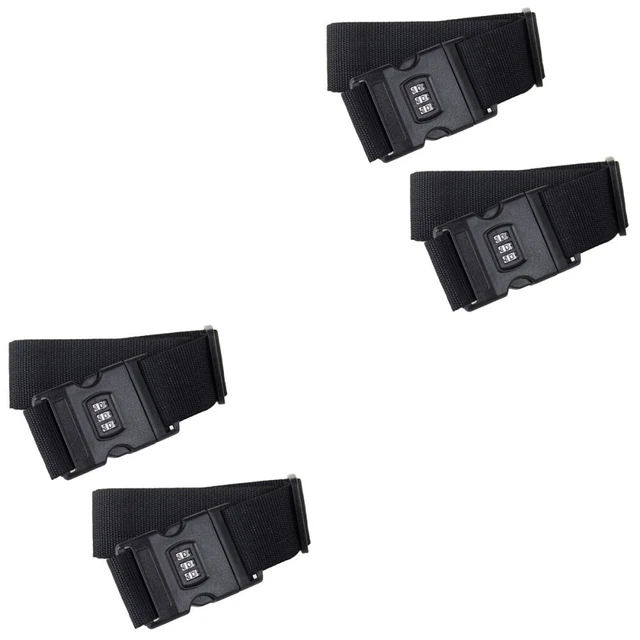 4 PCS Voyage Sangle De Verrouillage Valise Sangles Bagages Ceintures