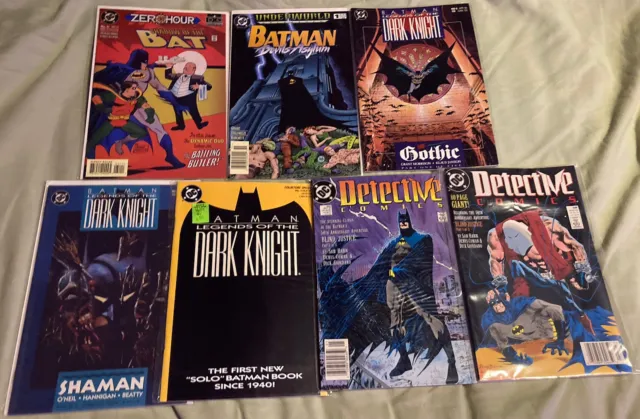 BATMAN 7 Issue Lot Detective Comics Legends Of The Dark Knight Shadow DC VF+