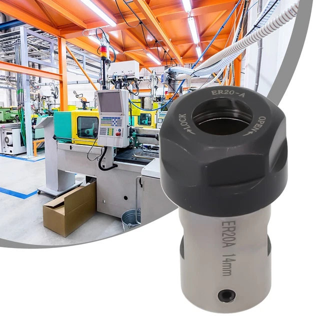 Durable Motor Shaft Collet Chuck with Long Handle for Deep Hole Processing