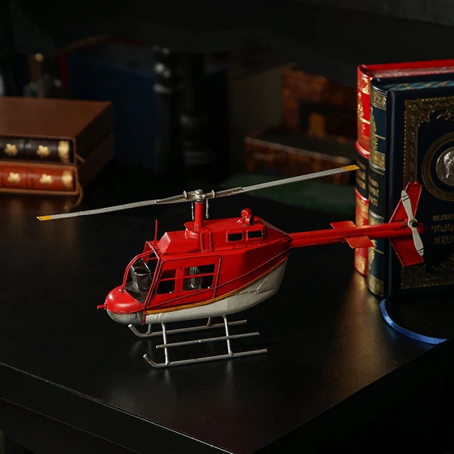 US Helicopter Bell Metal Model (33cm) by Nitsche (made in retro style)
