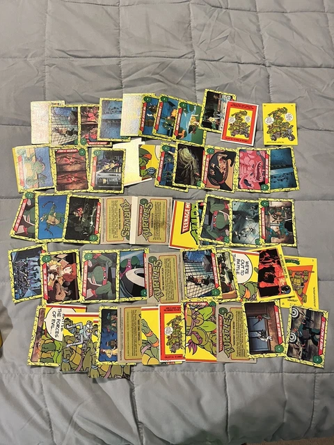 Vintage 1980s Movie Comic Card Lot 1989 Topps TMNT TEENAGE MUTANT NINJA TURTLES