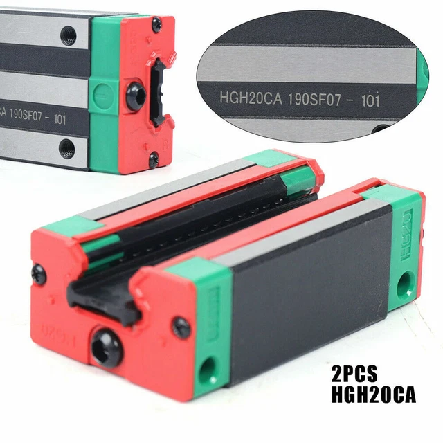 2pcs HGH20CA 15mm Carriage Block For Linear Rail for CNC Engraving Router USA