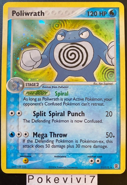Pokemon Card POLWRATH / TARTARD 11/112 Holo Bloc EX ENGLISH