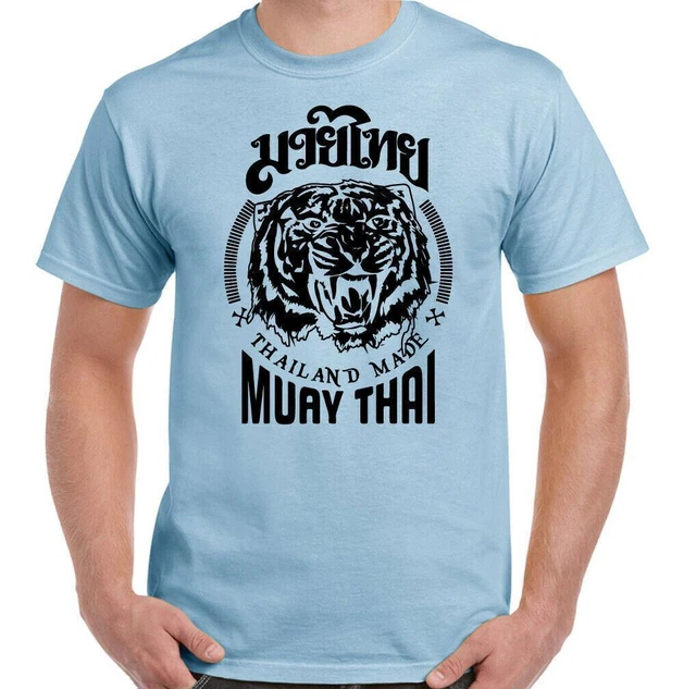 Muay Tailandese T-Shirt, Uomo Mma UFC Arti Marziali Palestra Top Tigre Guanto 4