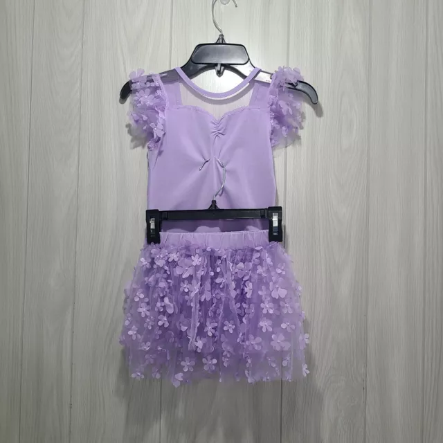 IBTom Castle Ballet Outfit Purple Floral Tutu NWT 13