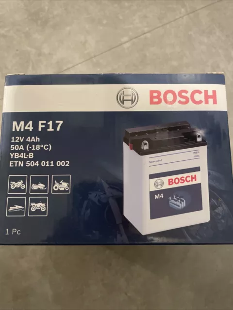 Batterie moto Bosch EB4L-B YB4L-B 12v 4ah 50A Neuf