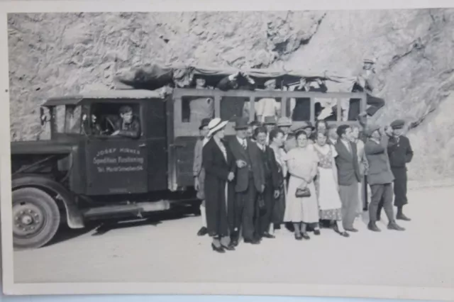 26718 Foto AK LKW Spedition Forstinning Josef Kirner Markt Schwaben 64 um 1930