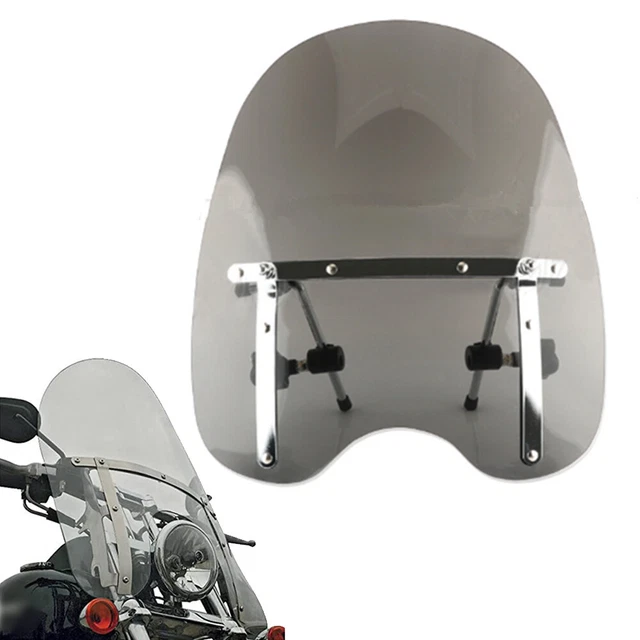 1X Large 19"x17" Windscreen Windshield Fit For Dyna Super Glide Custom FXDC 2005