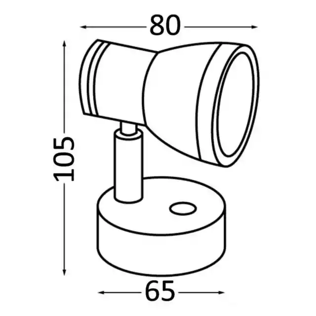 CREE LED Leselampe Aluminium, verchromt - 1 PC Osculati  - 13.439.58 - 1343958 2