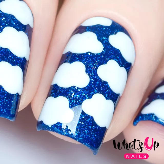 Clouds Stencils for Nails, Nail Stickers, Nail Art, Nail Vinyls