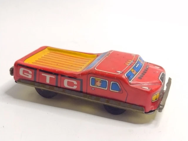 VINTAGE 1950'S TIN Friction Race Car Japanese 27 36 & 18 hero arrow
