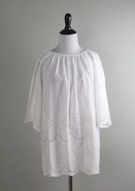 ANTHROPOLOGIE NWT Karyn Kyla Seo Love Caite Eyelet Embroidered Top Size Medium