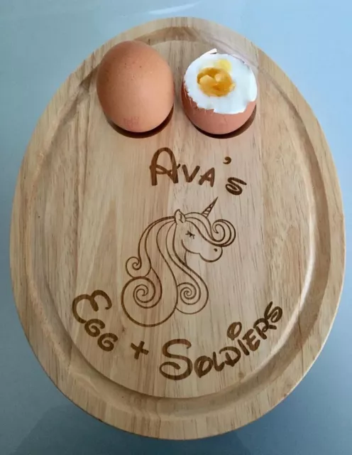 Tableau de petit-déjeuner ovale nom gravé personnalisé pour toutes les occasions - Pâques 3