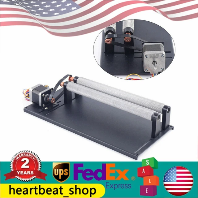 Rotary Accessory f/ Laser Engraving Machine CO2 Laser Engraver Cutter Attachment