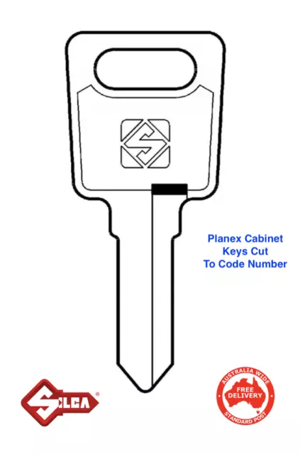 PLANEX Filing Cabinet Keys -Key Cut To Code Number-FREE POST!