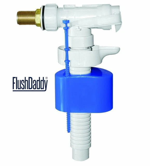 FLUSH DADDY 1/2& Toilet Cistern Side Entry Inlet Fill Valve Brass Shank