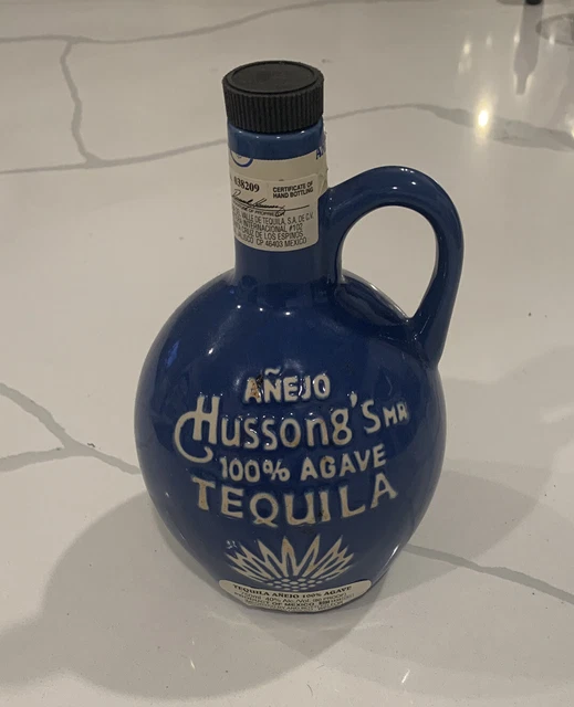 HUSSONG'S ANEJO TEQUILA Bottle 100 Agave Tequila Collectible Empty
