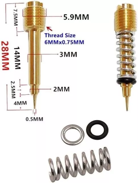 Kit  riparazione carburatore getti membrana Kawasaki ZL400 Eliminator 1986-1994 3