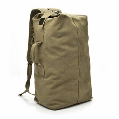 Canvas Backpacks Multi-functional Shoulder Bag Foldable Outdoor Large Rucksack