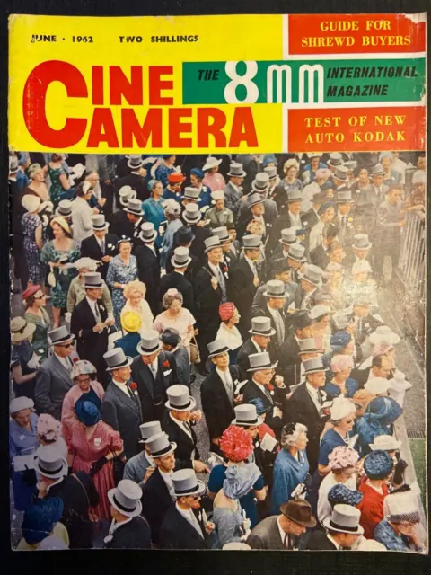 Cine Camera 8mm Magazine June 1962 Cover Test Of New Auto Kodak 066G