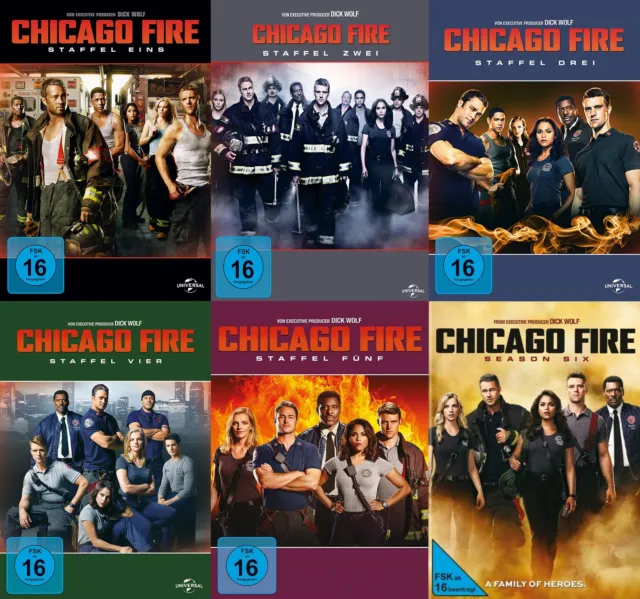 Chicago Fire - Staffel/Season 1+2+3+4+5+6 Set # 36-DVD-SET-NEU