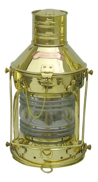 Ankerlampe mit Petroleumbrenner Schiffslampen Messing Ø=20cm Sea4You