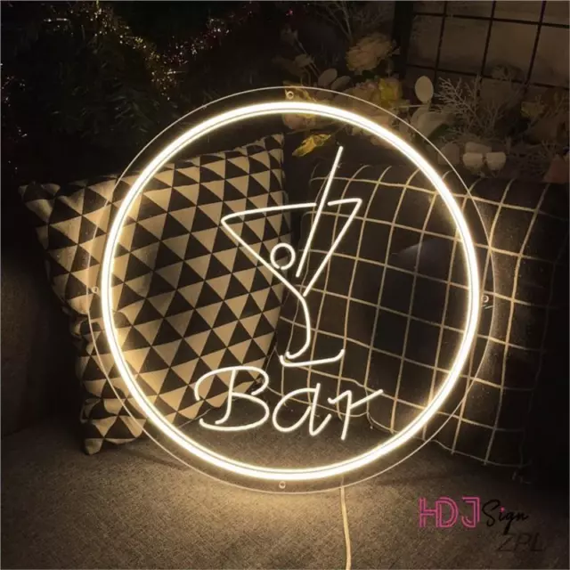 Bar Neon sign LED Design Girl Boy Living Room Store Decoration Home Wall Decor