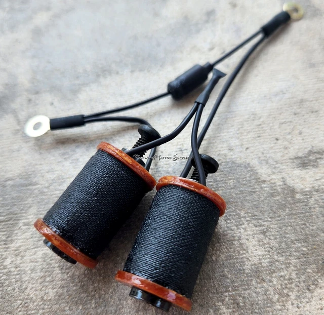 Piezas de máquina de tatuaje de 1,25" 8-32 bobinas 8 envolturas lavadoras fenólicas negras delanteras EE. UU.