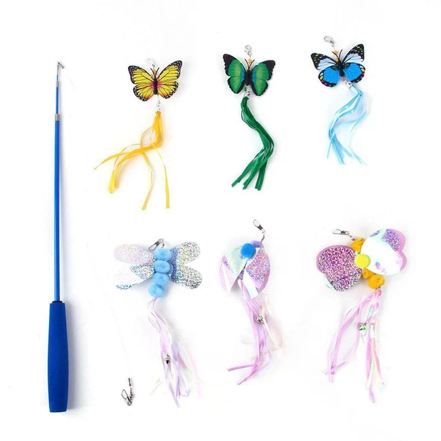 Jouets en plumes de chat, jouets interactifs pour chaton pour chaton