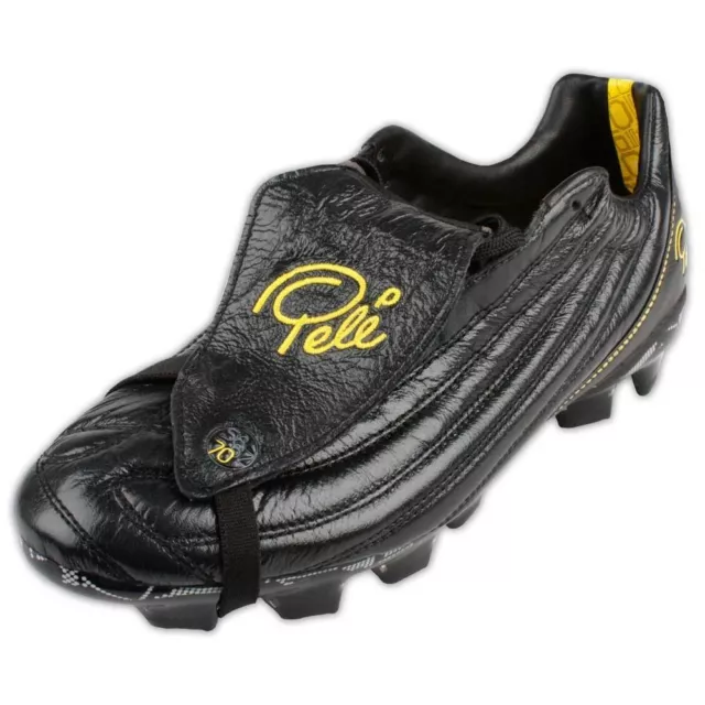 Pele SPORTS 1970 Fg Ms Black Yellow Soccer Football Shoes World Cup