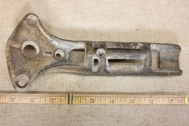 Old 1" Flag Pole bracket holder rustic EXTRA heavy duty cast iron galvanized 4