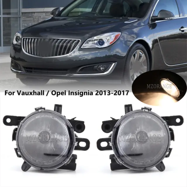 2x Front Bumper Fog Light Lamp For Vauxhall Insignia / Opel Insignia 2013-17 UK