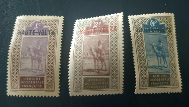 Haute Volta - Burkina Faso -1922 -1925 Upper Senegal and Niger Postage surcharge