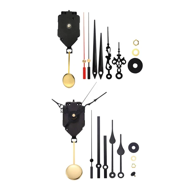PENDULUM CLOCK MOVEMENT Replacement Long Shaft DIY / Hands £10.06 ...