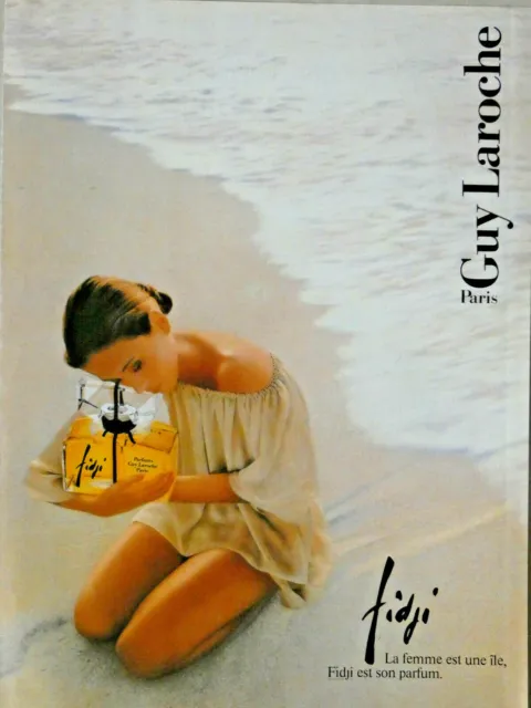 1985 Fiji Perfume De Guy Laroche Paris Press Advertisement