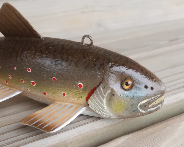 FISH DECOY LURE ice spearing (working) Rainbow Trout signed Bill Huffman  $36.00 - PicClick