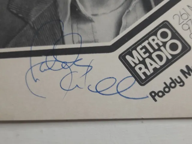 Rare Paddy MacDee Metro Radio Presenter Autograph Hand Signed photo picture Card 5