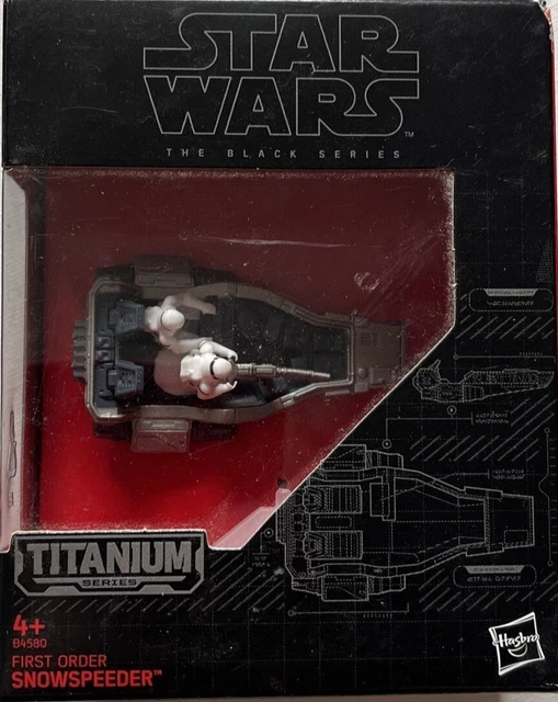 Star Wars The Black Series Titanium 1St Order Snowspeeder Ship / Boxed