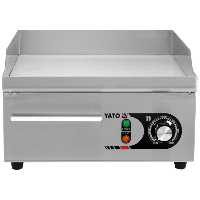 YATO YG-04584 Elektro Grillplatte 36cm 2kW Elektrogrill Partygrill Edelstahl Neu