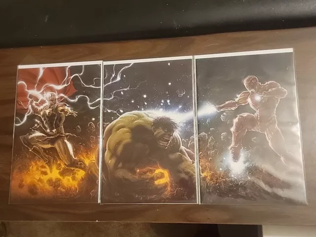 Thor 1, Tony Stark 1 & Immortal Hulk 1  Connecting Virgin Variant Set