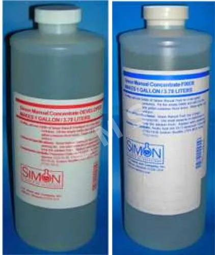 SIMON Manual Process X-Ray Developer / Fixer Replenisher Tank Concentrate QUART