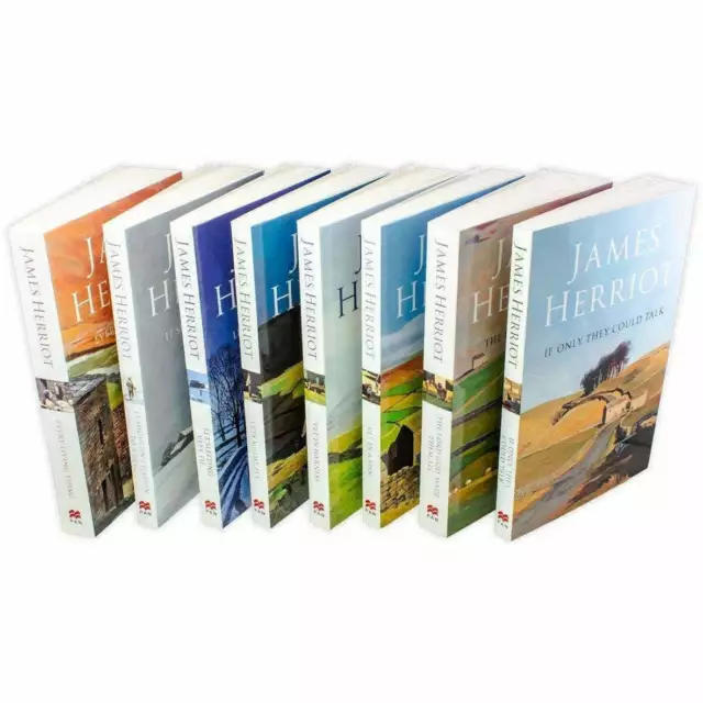 Complete James Herriot Box Set 1-8 (Vet in Harness) 8 Books Collection Set NewUK 2