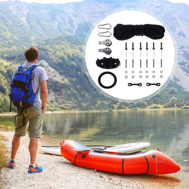 Kit D'ancre Pliable Pour Kayak – 1,5 Kg – Corde 13 M – Bouée De Marquage – Mousqueton Inox – Sac De Rangement – Pour Petits Bateaux