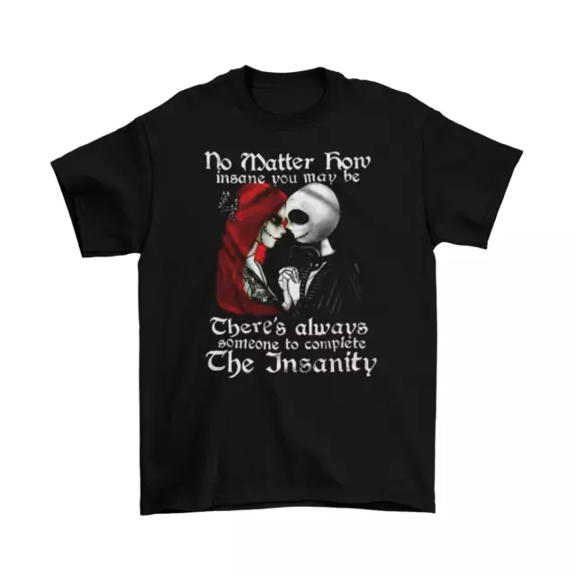 Nightmare Before Christmas Jack and Sally T-Shirt Unisex Cotton Sizes Adult New