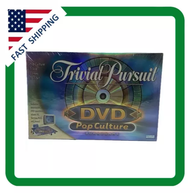 NEW SEALED Trivial Pursuit DVD Pop Culture Board Game 2003 Fun Games 2-4 Players