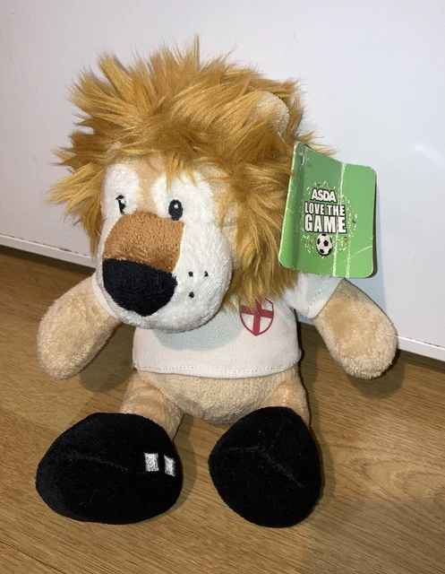 ASDA 'LOVE THE Game' World Cup Medium Lion 15cm Plush, BNWT New