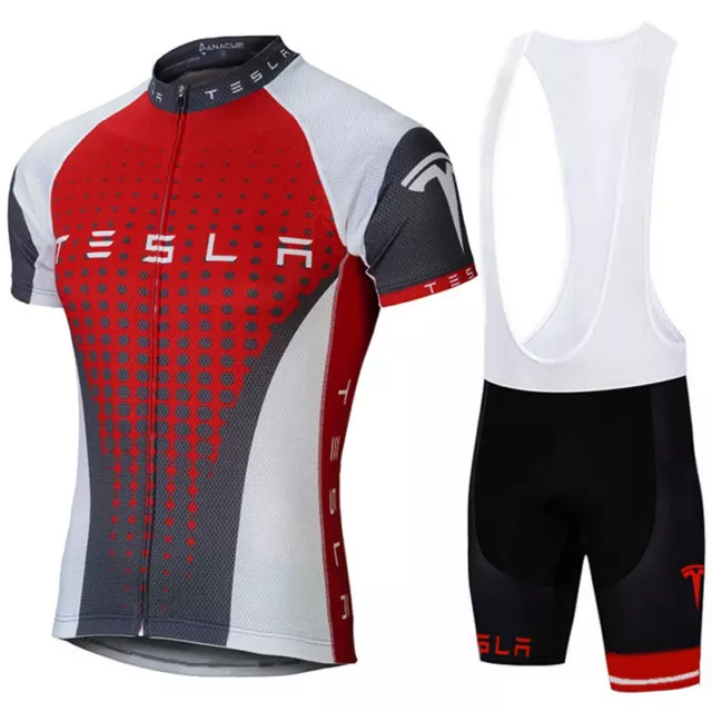 Men Cycling Jersey Bib Short Bicycle Shirt Bike Automobile Gear MTB Clothes Top