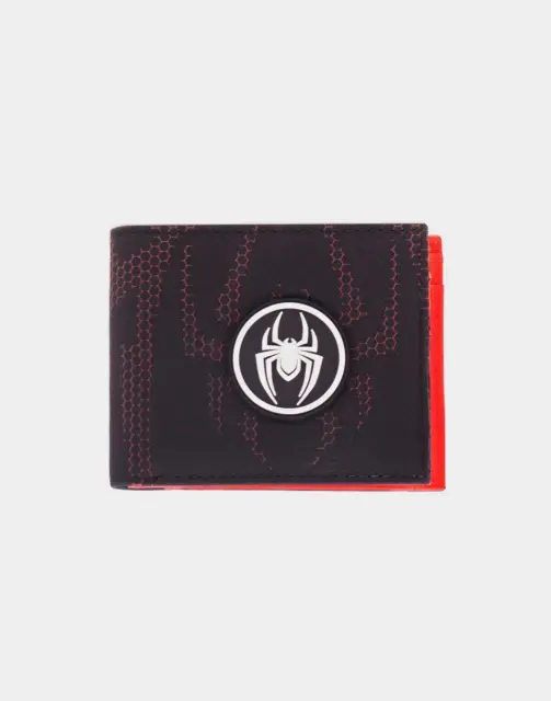 Official Marvel Comics Miles Morales Symbol/ Logo Black Bi-Fold Wallet